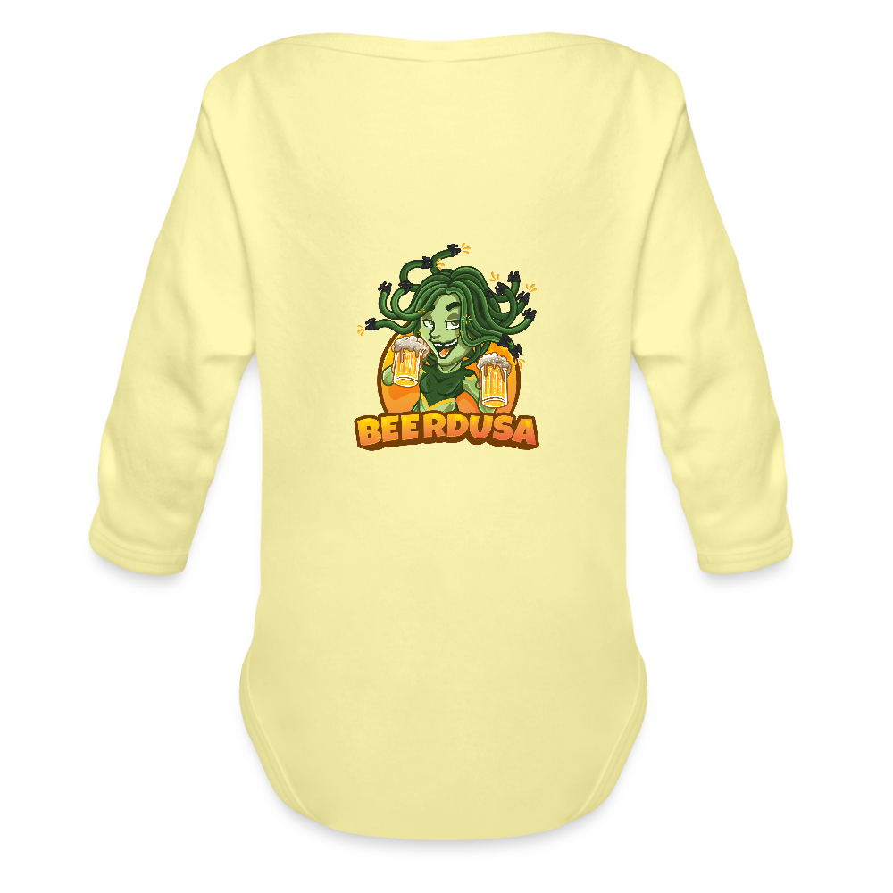Baby Bio-Langarm-Body - Hellgelb