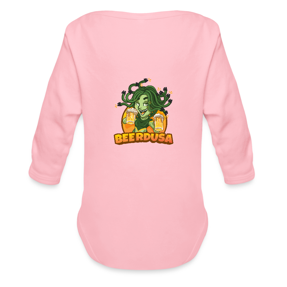 Baby Bio-Langarm-Body - Hellrosa