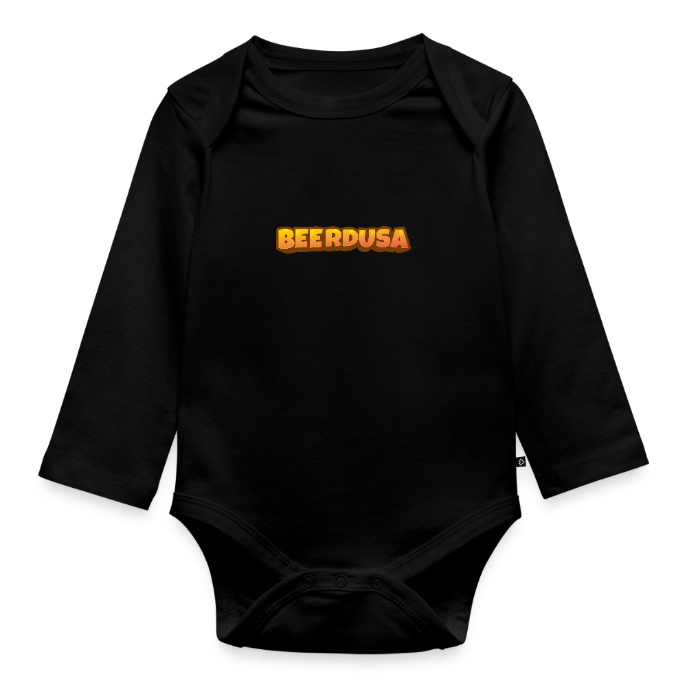 Baby Bio-Langarm-Body - Schwarz