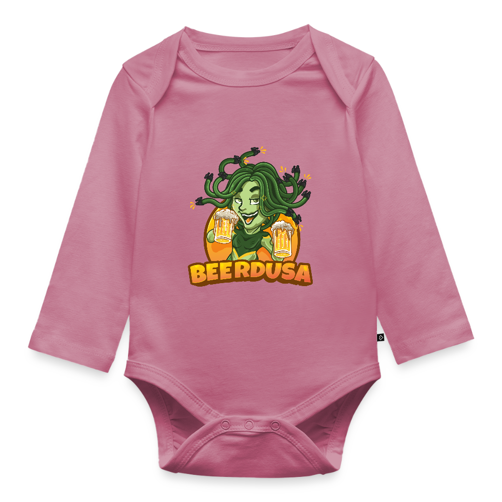 Baby Bio-Langarm-Body - Mauve