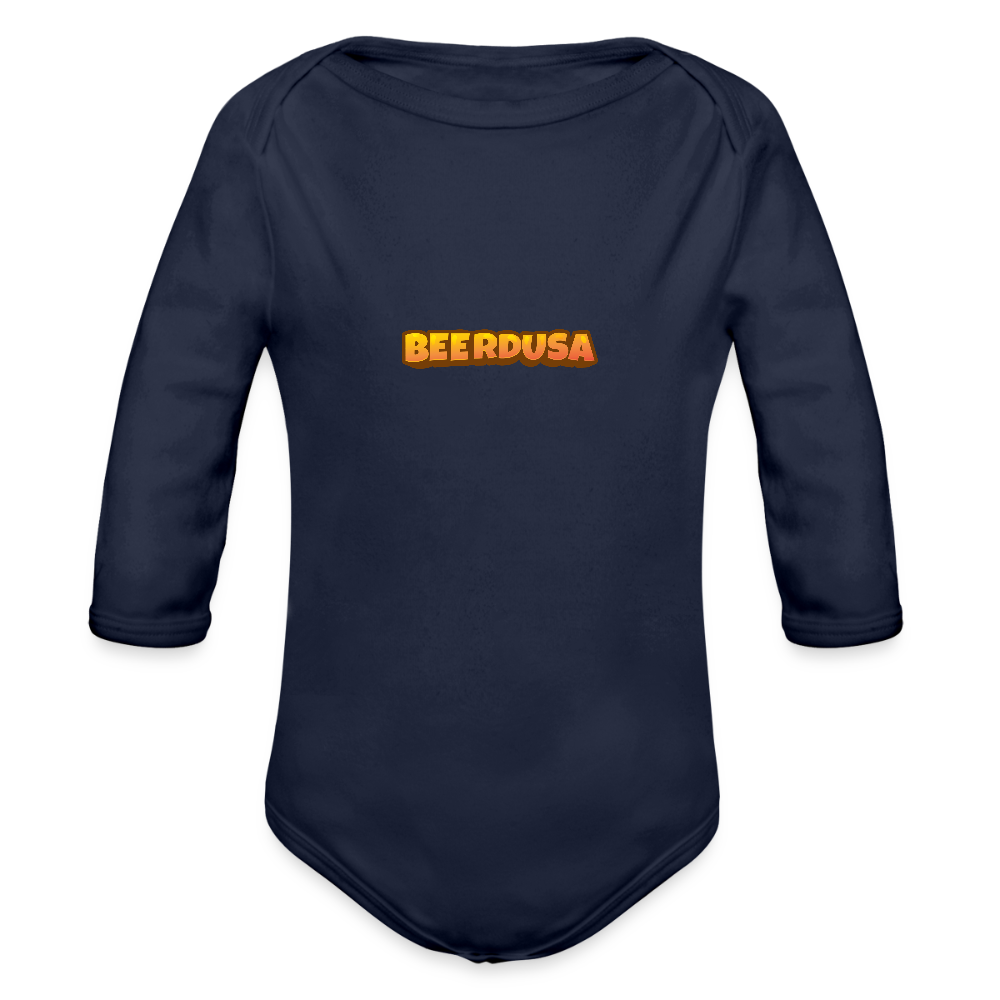 Baby Bio-Langarm-Body - Dunkelnavy