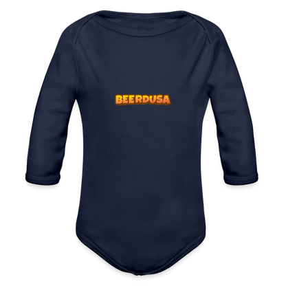 Baby Bio-Langarm-Body - Dunkelnavy