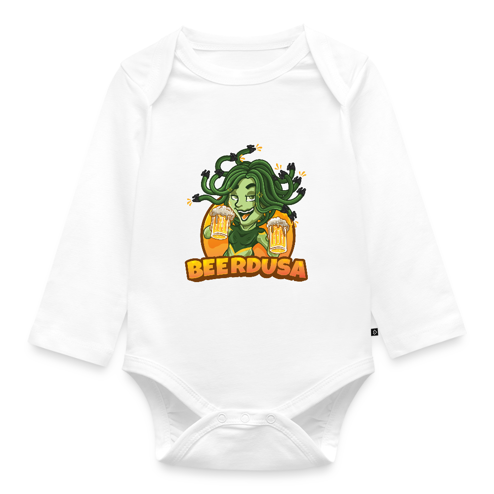 Baby Bio-Langarm-Body - Weiß