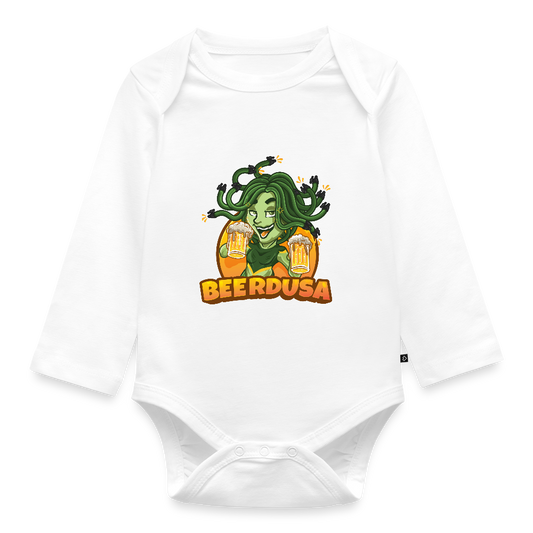 Baby Bio-Langarm-Body - Weiß