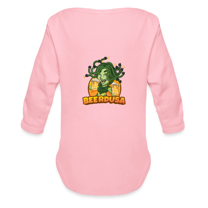 Baby Bio-Langarm-Body - Hellrosa