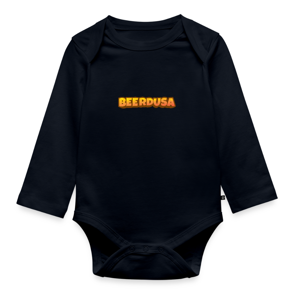 Baby Bio-Langarm-Body - Navy