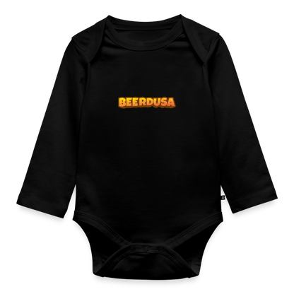 Baby Bio-Langarm-Body - Schwarz
