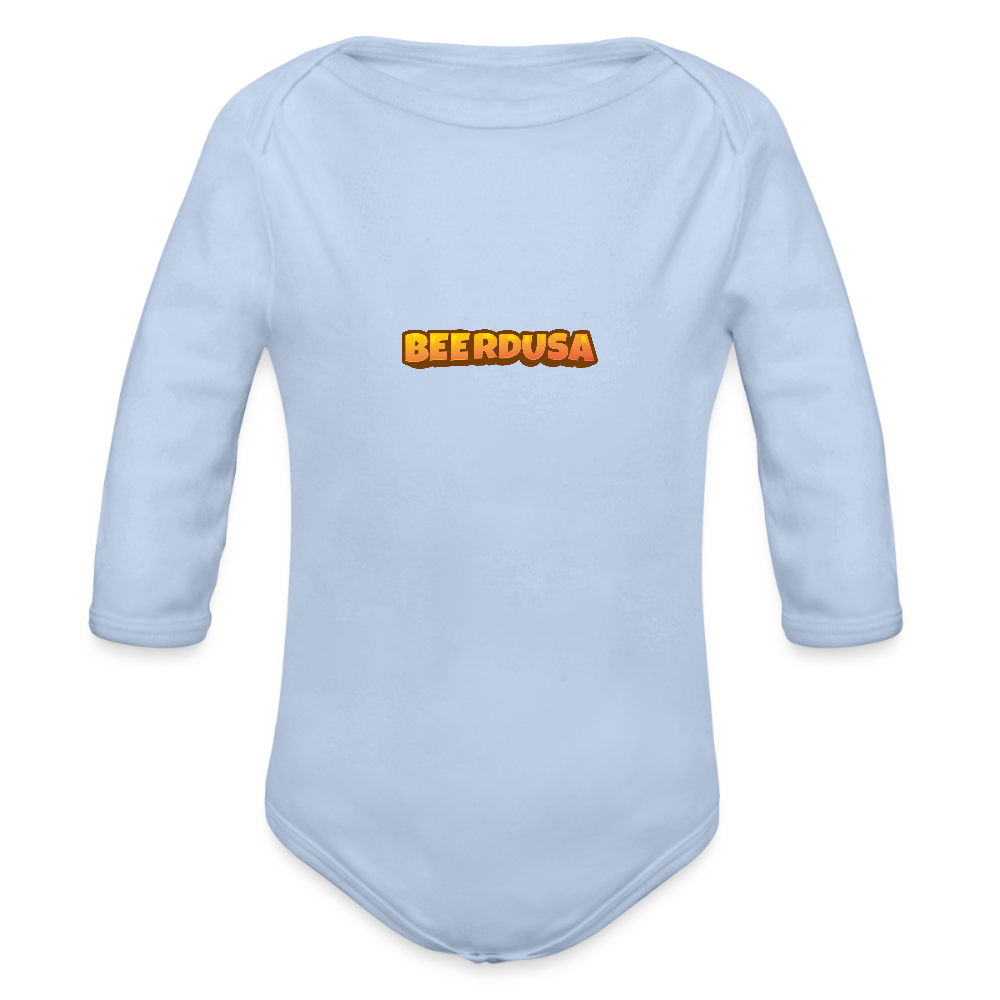 Baby Bio-Langarm-Body - Sky