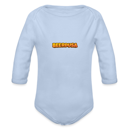 Baby Bio-Langarm-Body - Sky