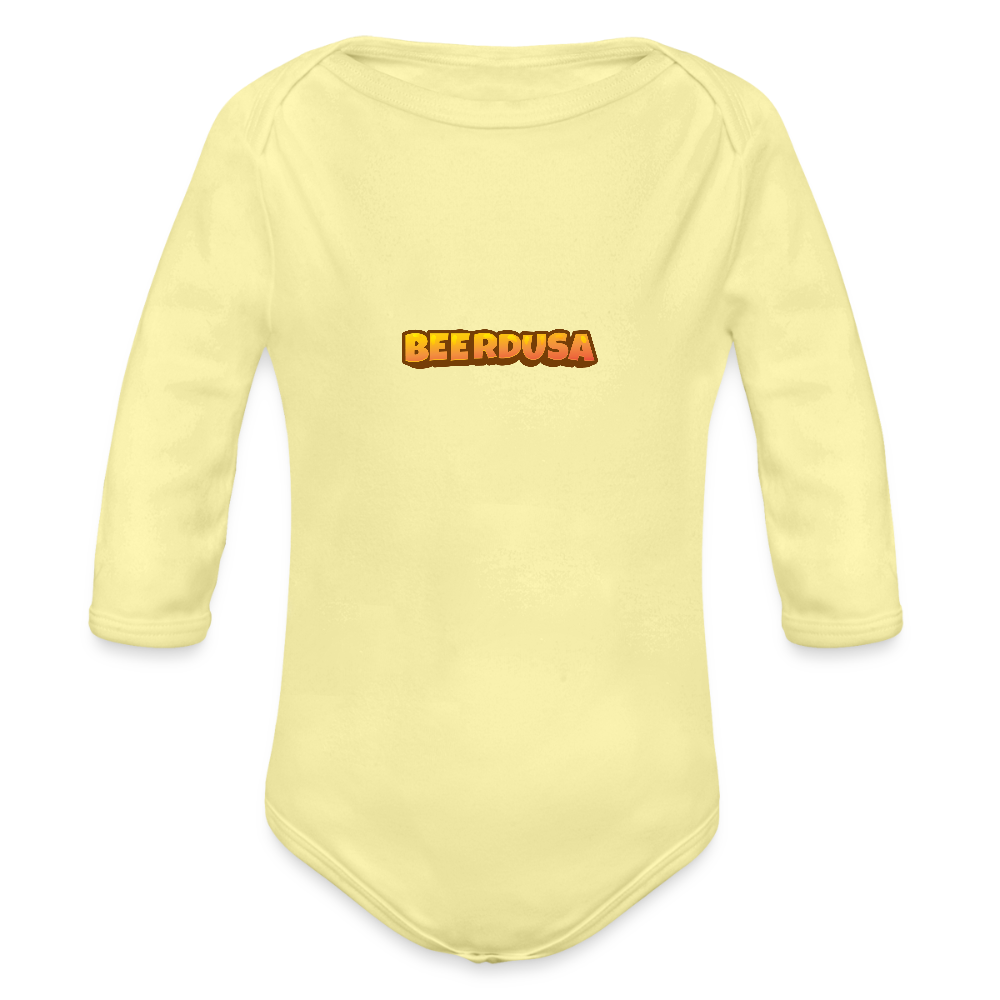 Baby Bio-Langarm-Body - Hellgelb
